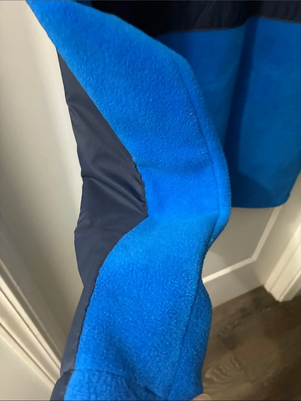 Columbia boys Navy and Bright Blue Two-Tone Puffer Jacket